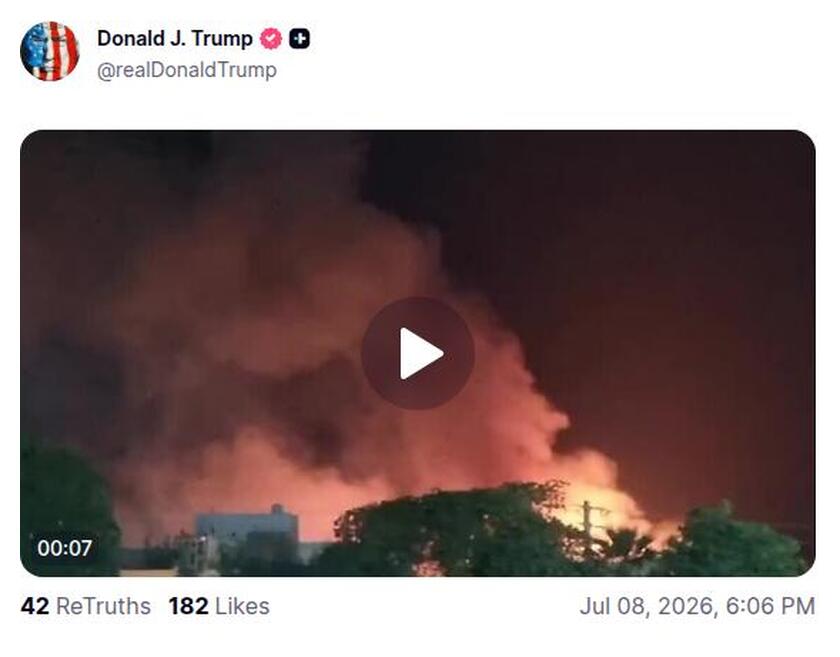Post preview from Donald Trump