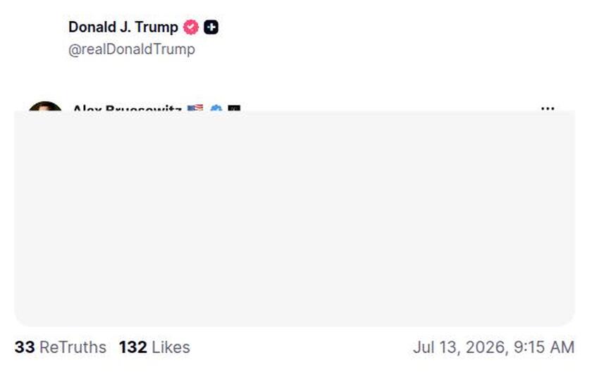 Post preview from Donald Trump