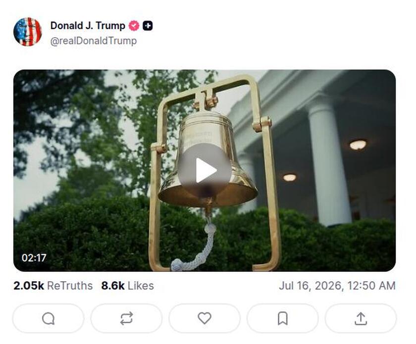 Post preview from Donald Trump