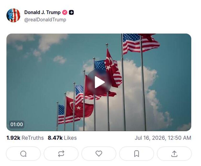 Post preview from Donald Trump