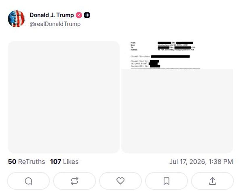 Post preview from Donald Trump