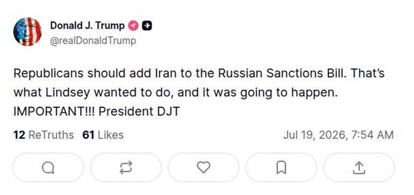 Post preview from Donald Trump