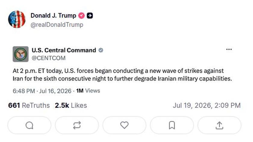 Post preview from Donald Trump