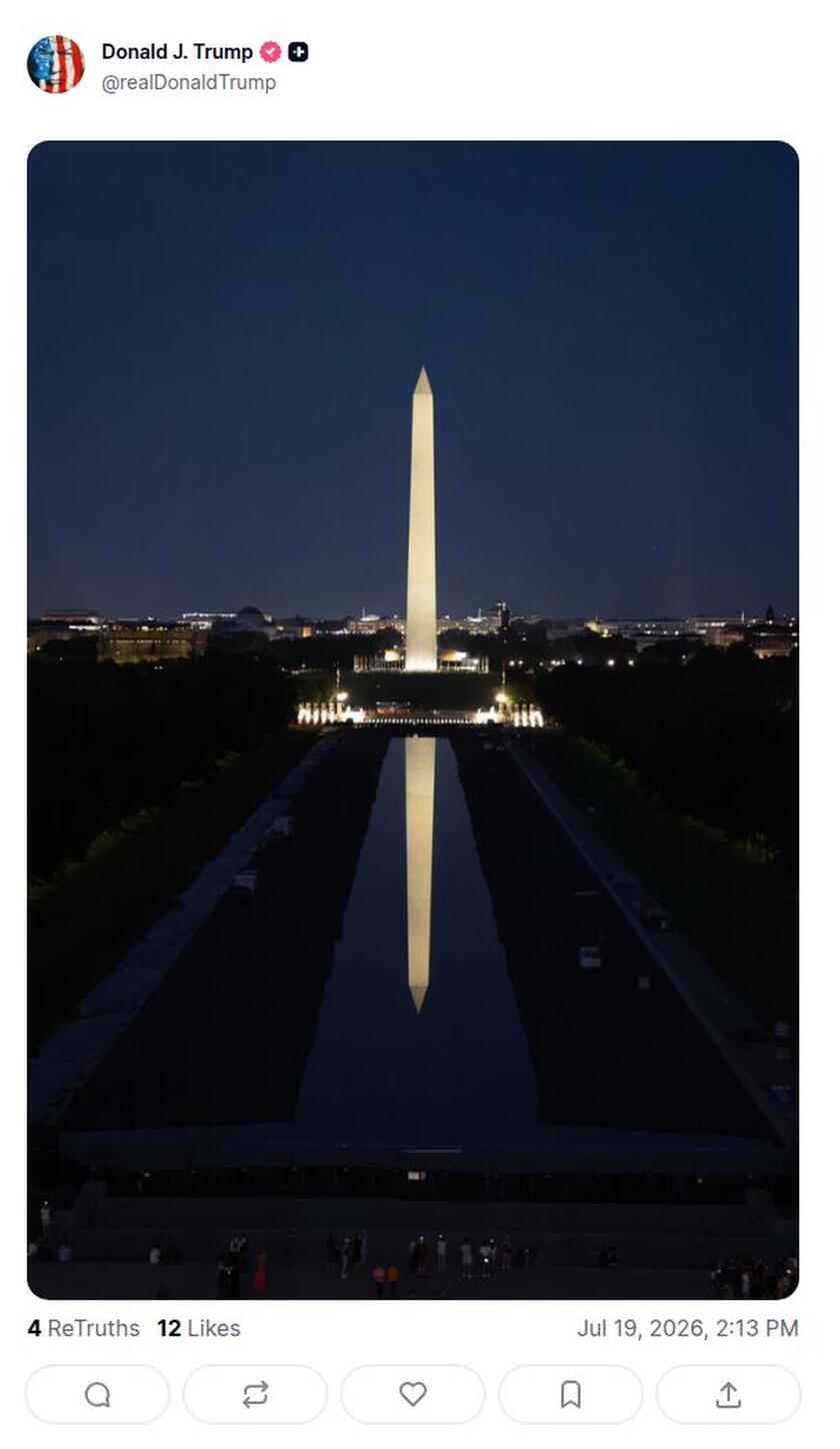 Post preview from Donald Trump