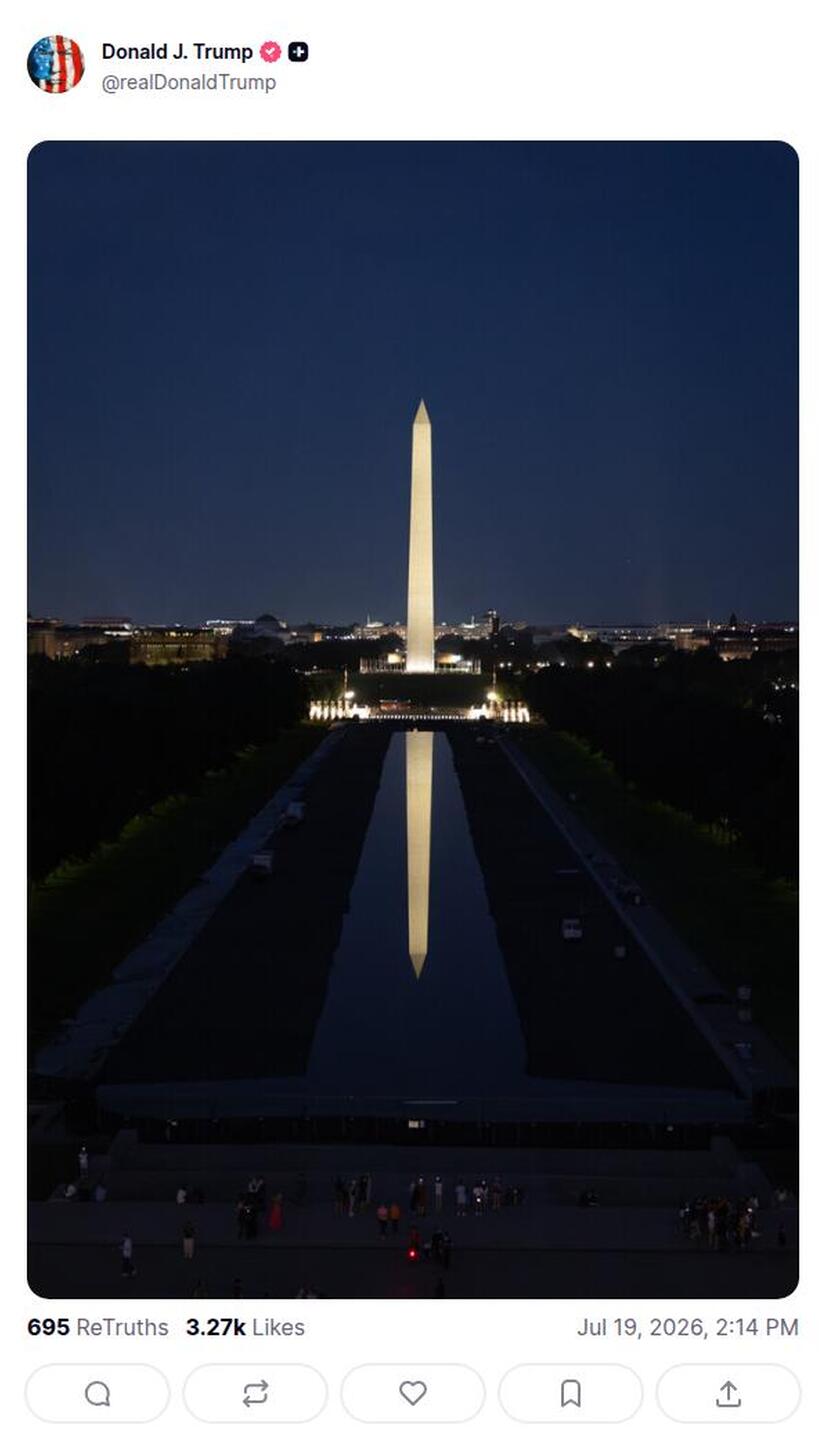 Post preview from Donald Trump