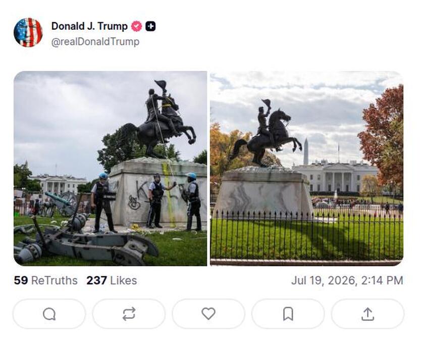 Post preview from Donald Trump