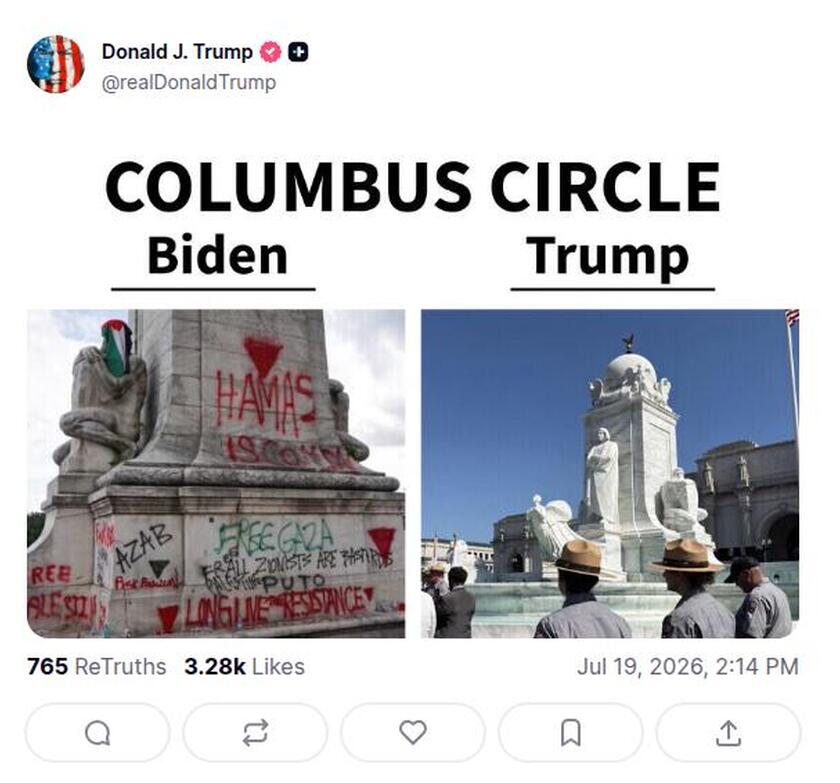 Post preview from Donald Trump