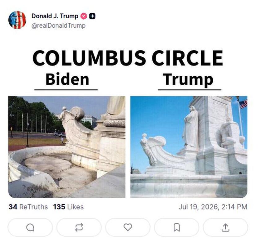 Post preview from Donald Trump