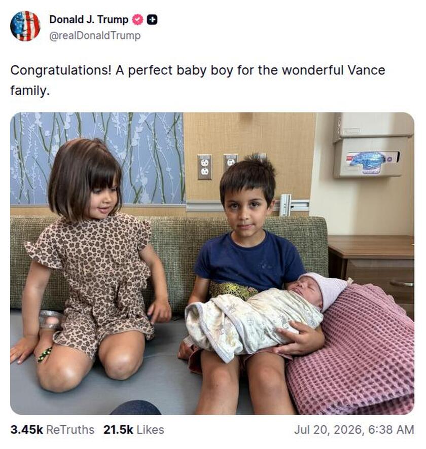 Post preview from Donald Trump