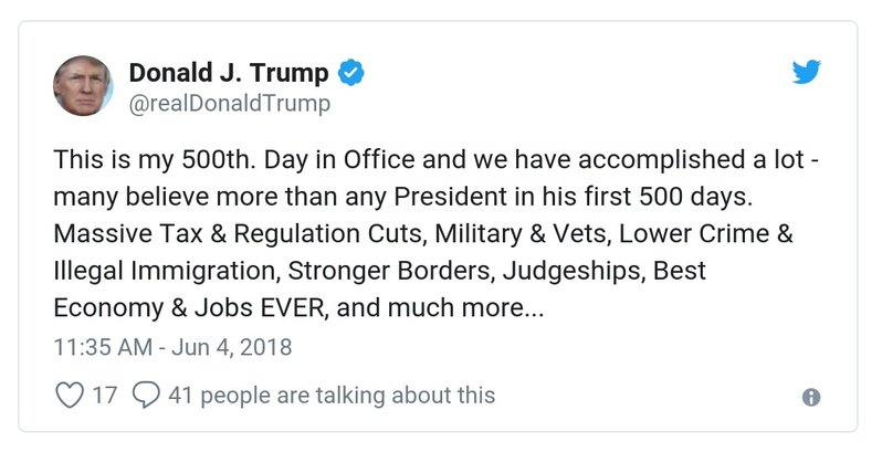 Post preview from Donald Trump