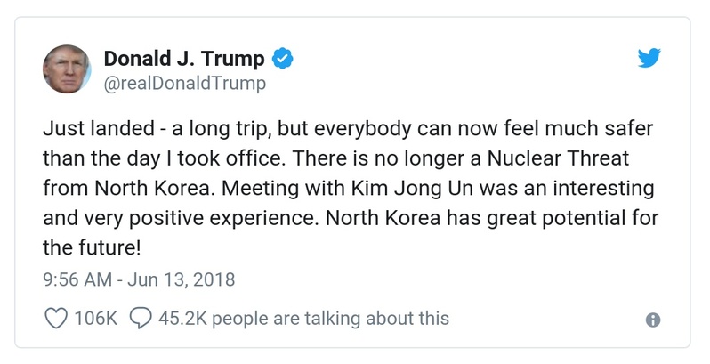 Post preview from Donald Trump