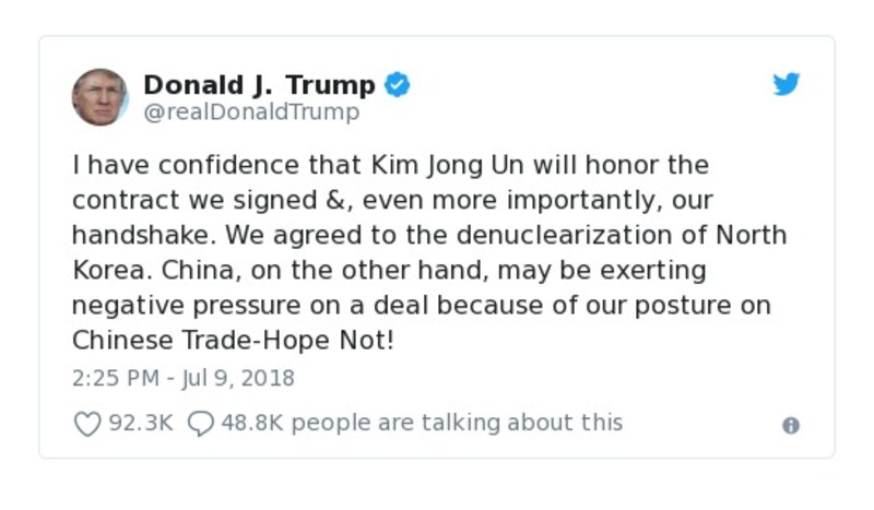 Post preview from Donald Trump