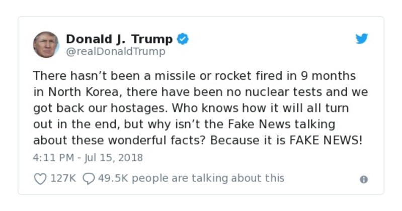 Post preview from Donald Trump