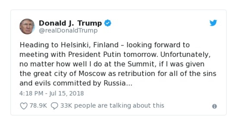 Post preview from Donald Trump