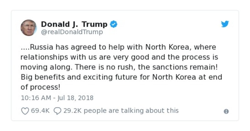 Post preview from Donald Trump