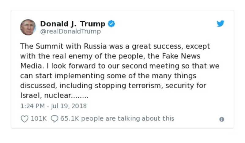 Post preview from Donald Trump