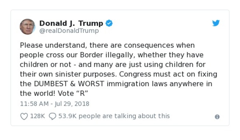 Post preview from Donald Trump