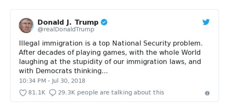 Post preview from Donald Trump