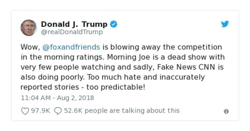 Post preview from Donald Trump