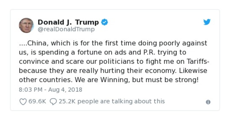 Post preview from Donald Trump