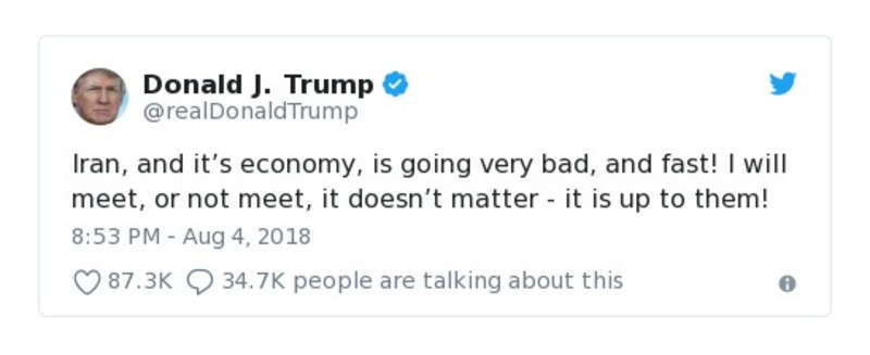 Post preview from Donald Trump