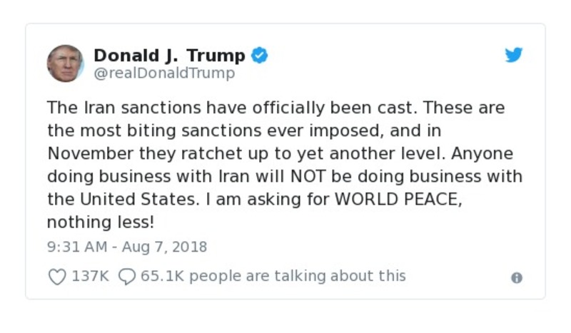 Post preview from Donald Trump