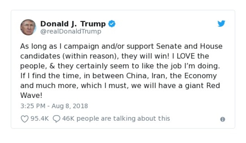 Post preview from Donald Trump