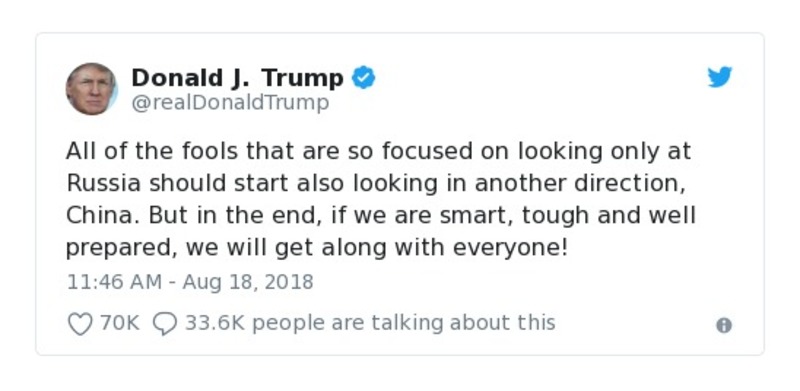 Post preview from Donald Trump