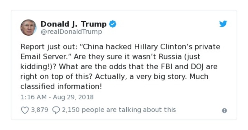 Post preview from Donald Trump