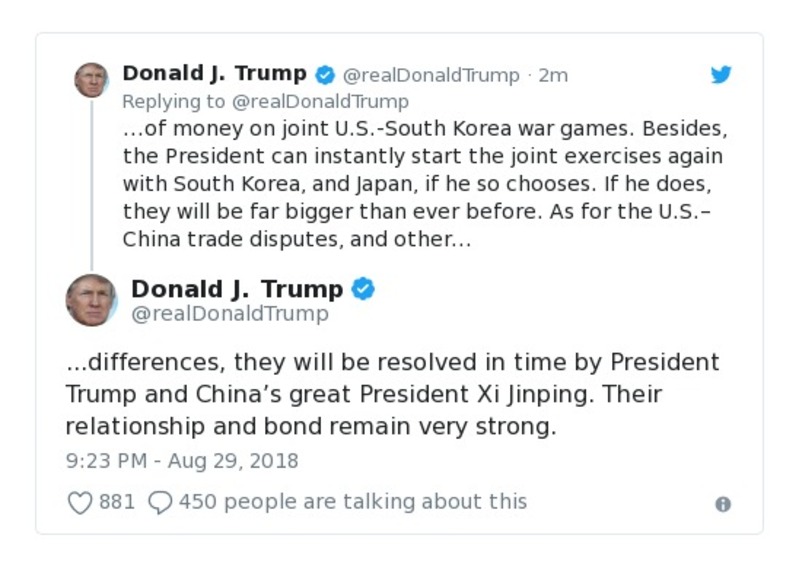 Post preview from Donald Trump