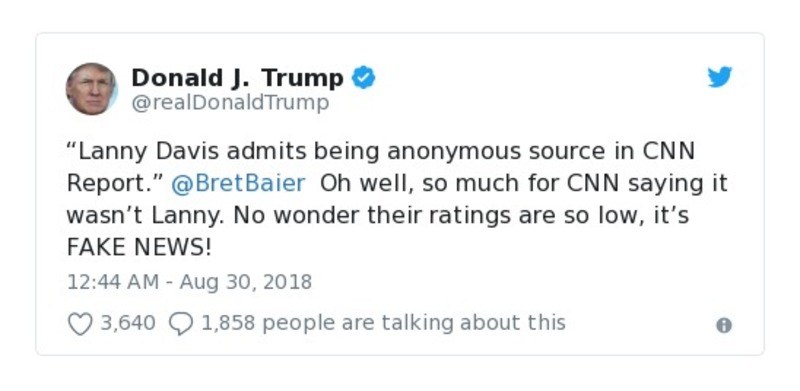 Post preview from Donald Trump