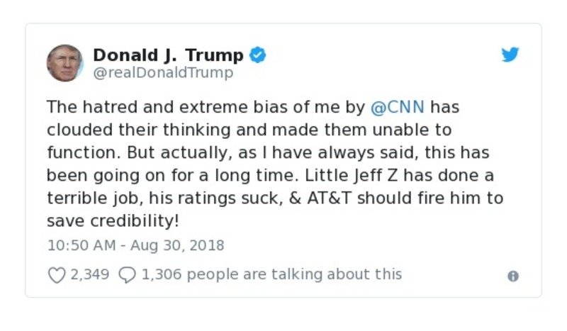 Post preview from Donald Trump