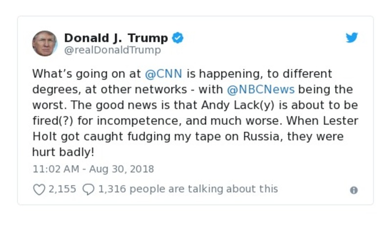 Post preview from Donald Trump