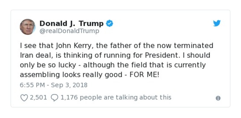 Post preview from Donald Trump