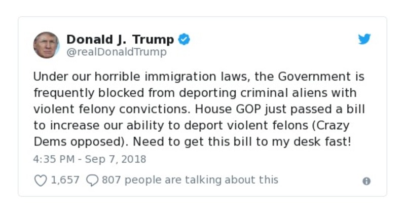 Post preview from Donald Trump