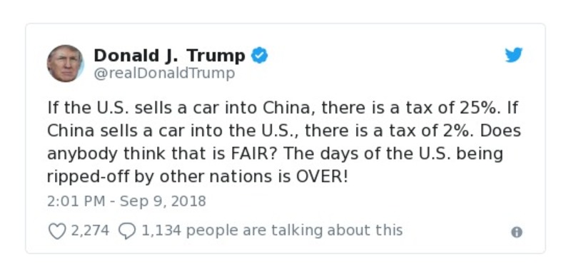 Post preview from Donald Trump