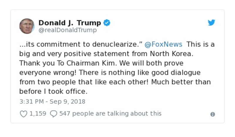 Post preview from Donald Trump