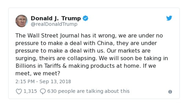 Post preview from Donald Trump