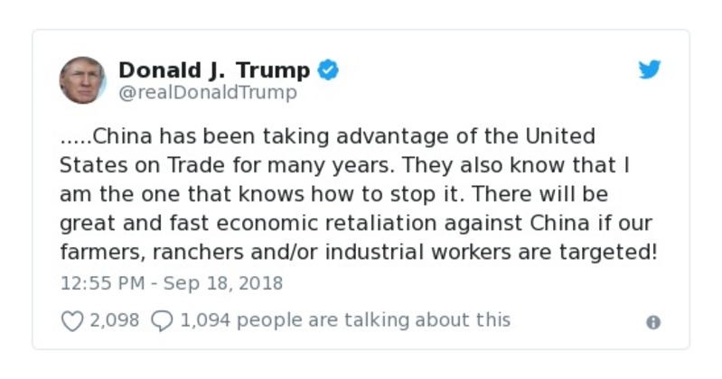 Post preview from Donald Trump