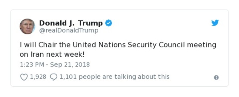 Post preview from Donald Trump