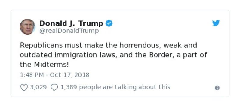 Post preview from Donald Trump