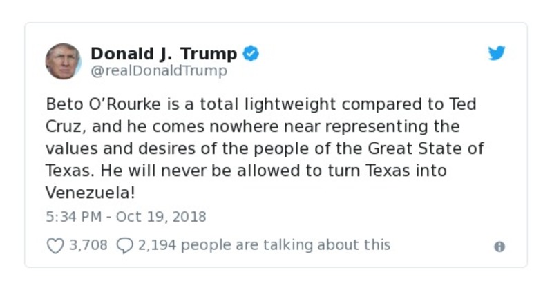 Post preview from Donald Trump