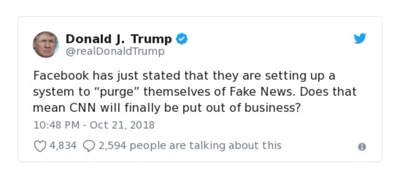 Post preview from Donald Trump