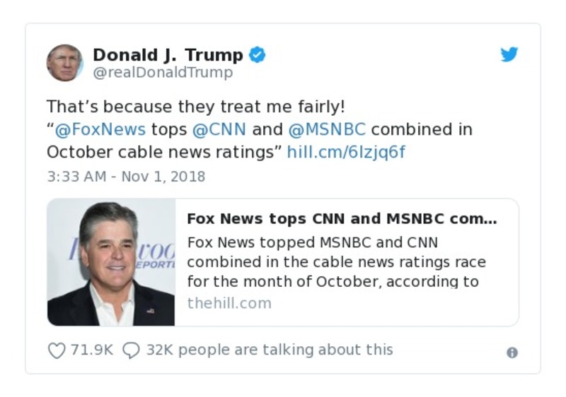 Post preview from Donald Trump