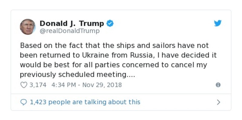 Post preview from Donald Trump