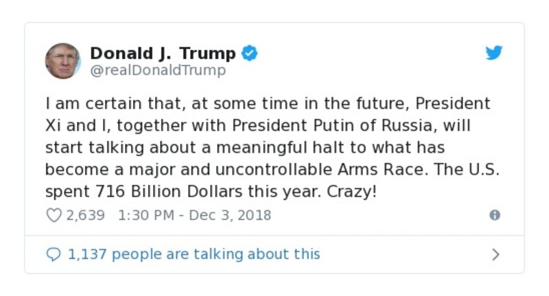 Post preview from Donald Trump