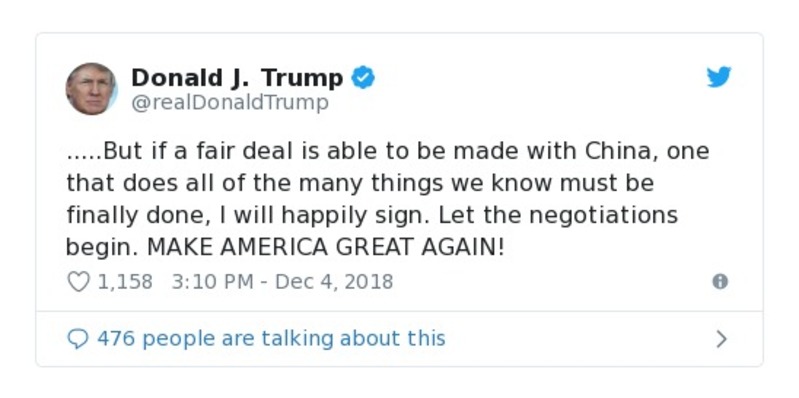 Post preview from Donald Trump