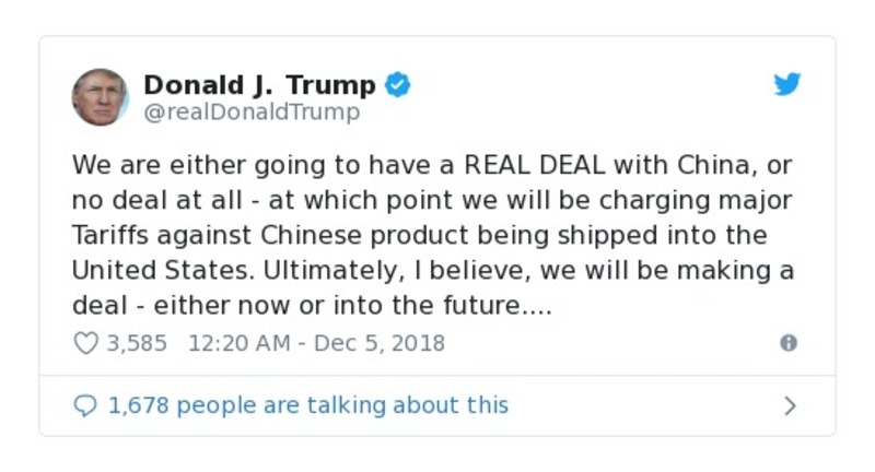 Post preview from Donald Trump