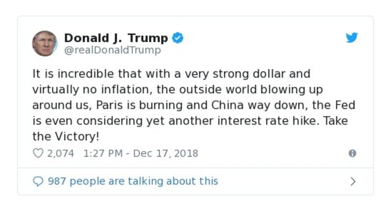 Post preview from Donald Trump