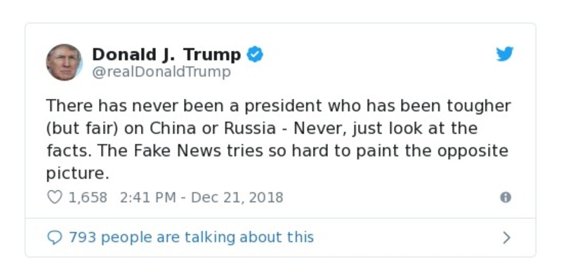 Post preview from Donald Trump